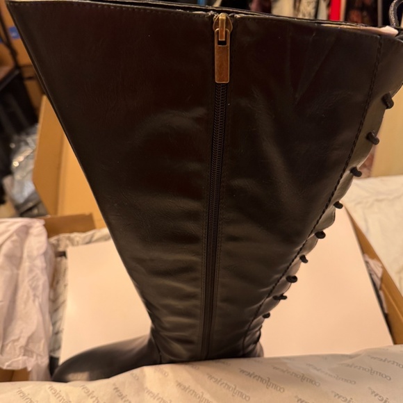Never worn Comfortview “Charleston” Wide-Calf Tall Boots 9.5 - Picture 5 of 8